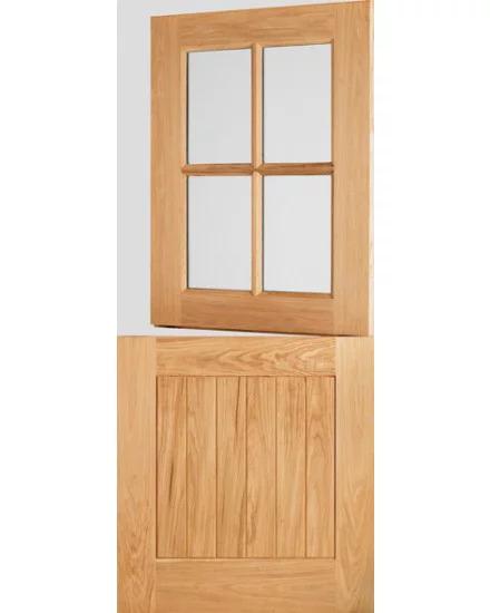 Four Lite Stable Door with Laminated Transludent Glass